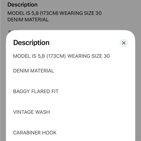 Bareline Jeans Men’s Baggy Vintage Wash - Picture 6 of 13